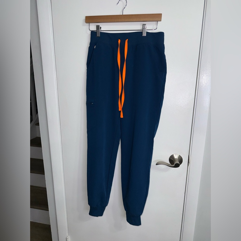 FIGS Zamora Jogger Scrub Pants in Deep Reef Size Small - Picture 4 of 9